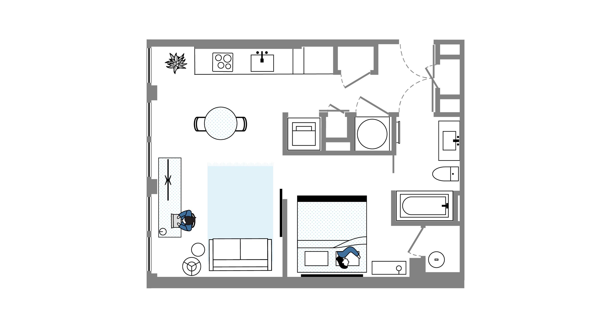 Furnished One Bedroom Apartments in Washington DC Whyle